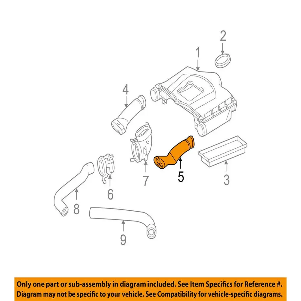 Воздухоочиститель Впускной воздуховод шланг для Mercedes-Benz W204 A207 C207 S212 V212 W212