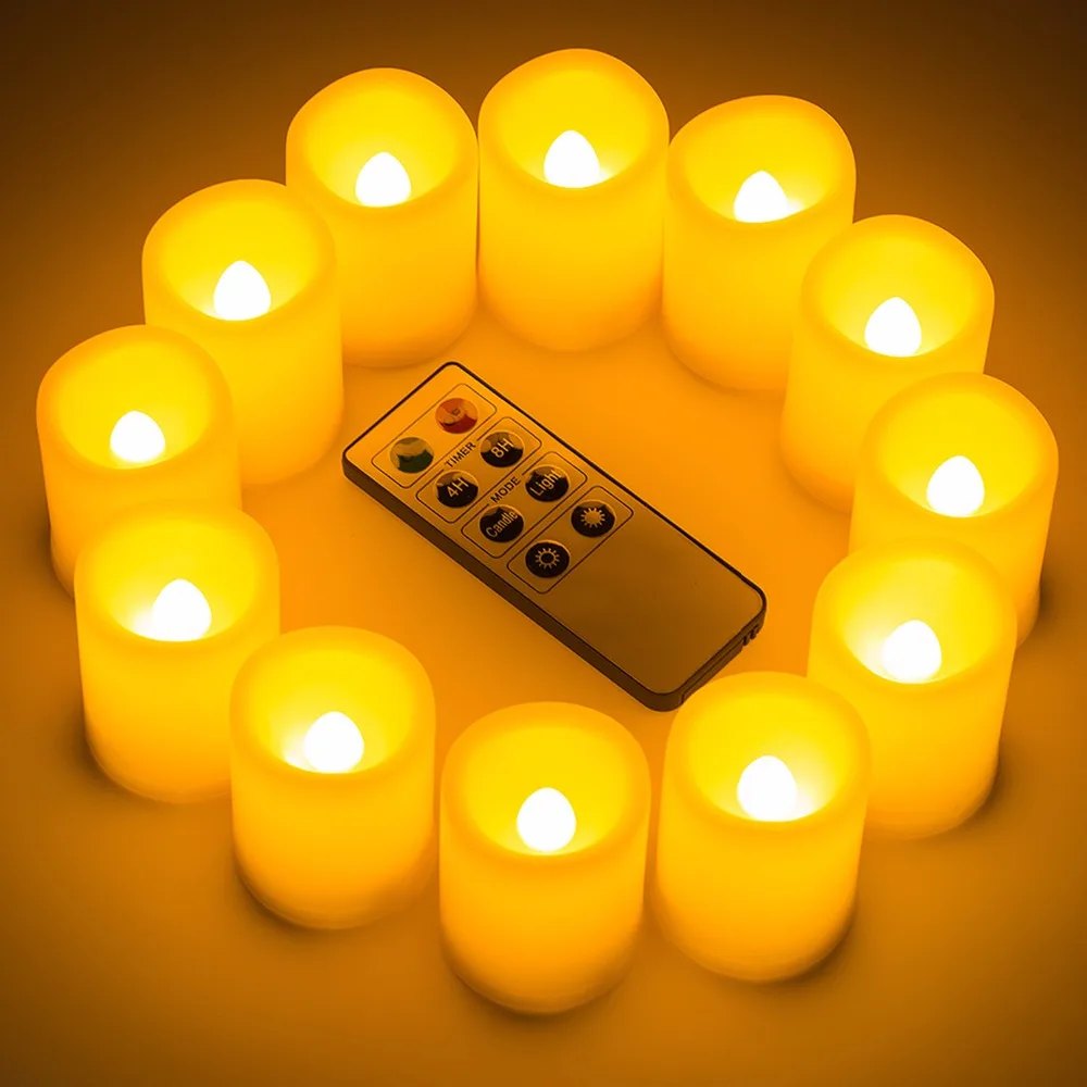 Buy Kohree 12pcs Led Flickering Votives Candles