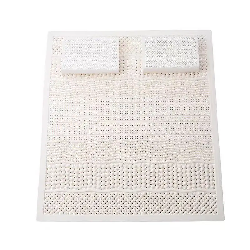 

5CM Thickness 7 Zone Natural Latex Mattress 3PC Set Cervical Lumbar Relax Pressure Release Sleeping Bed Mattress With 2PC Pillow