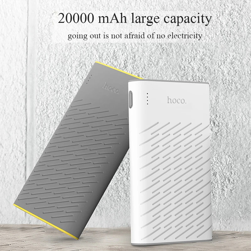 HOCO Power Bank 20000mAh Universal Powerbank Portable External Battery Charger For iPhone X XS XR 8 Xiaomi 8 Dual USB Pover Bank