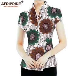 2019 African Women's fashion Coat ankara top with pearl button print high quality stitched casual clothing AFRIPRIDE A1924003 2019 African Women's fashion Coat ankara top with pearl button print high quality stitched casual clothing AFRIPRIDE A1924003