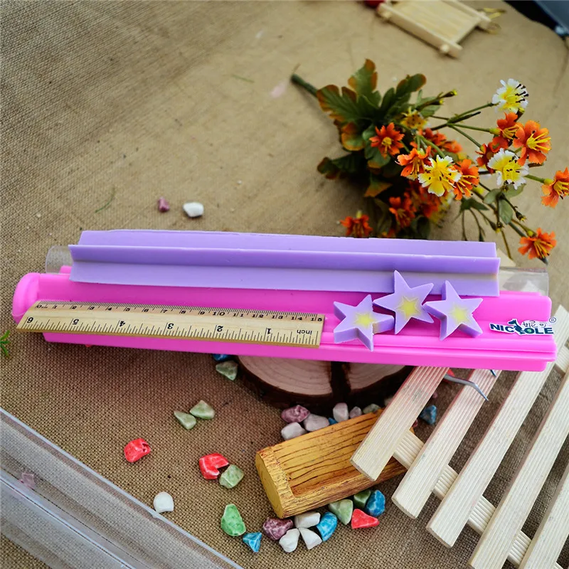 

Nicole T0008 Big Size Pentastar Silicone Soap Tube Mold DIY Home Decoration Mould Chocolate Candy Forms