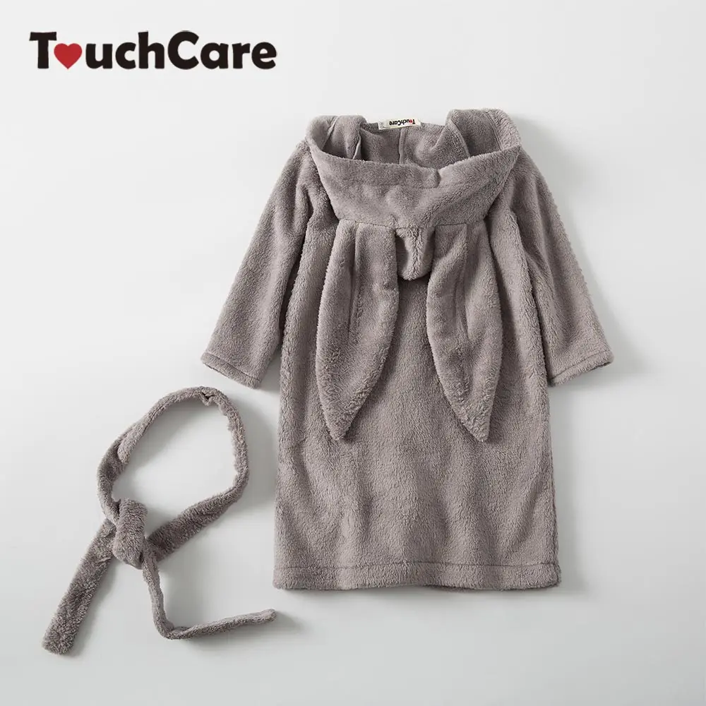 TouchCare милые кроличьи уши бархатный халат для новорожденного маленьких мальчиков