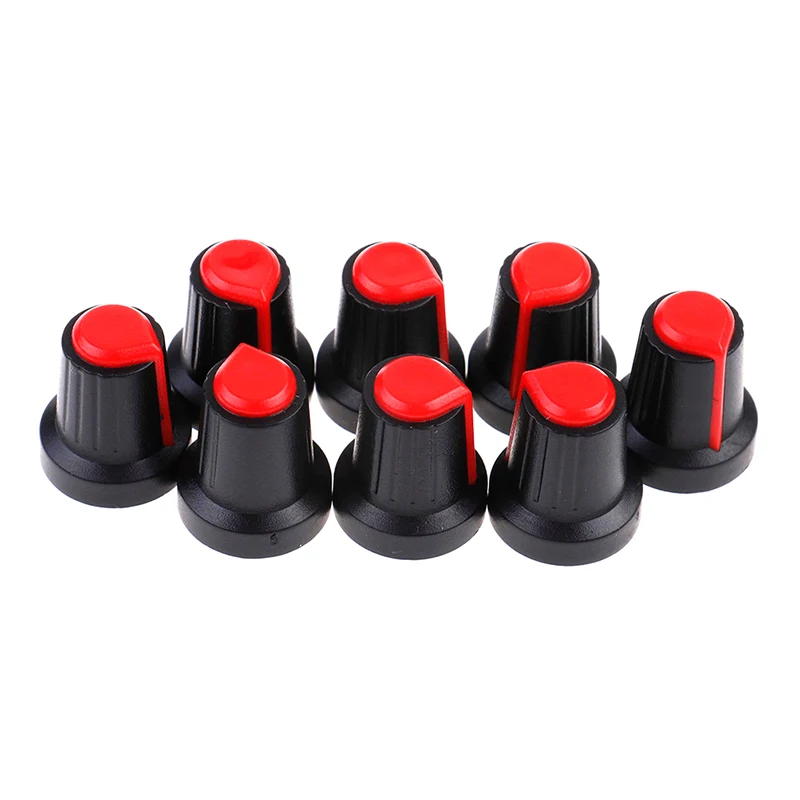 8Pcs potentiometer knob switch cap inside 6mm outside 15mm high 17mm Instrument Parts & Accessories