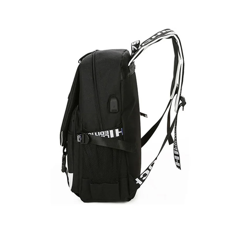 US $30.44 Japan Anime Tokyo Ghoul Cell At Work Attack On Titan Gintama Natsume Yuujinchou Monokuma Usb Charging Laptop Backpack School Bag