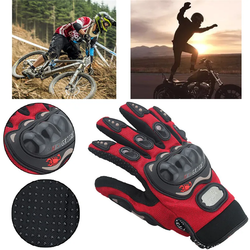 

Breathable Cycling Gloves Men Leather Motorcycle Gloves MTB Bike Bicycle Full Finger Gloves Luvas Ciclismo Wholesale #F30ST05