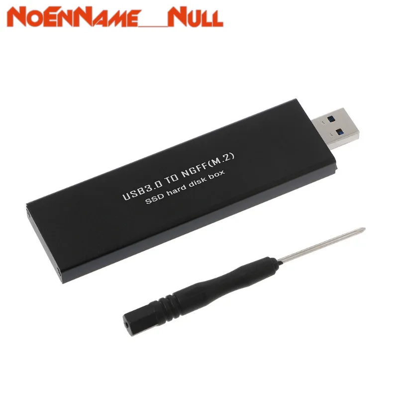 

Black USB 3.0 to SATA Based 2280 M.2 NGFF SATA SSD Portable Enclosure Box with Screwdriver dropshipping