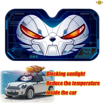 

Car accessories cut cartoon front rear Window Sunshade Cover Visor Shield Screen Solar Protection sun block sun shade ZM-2