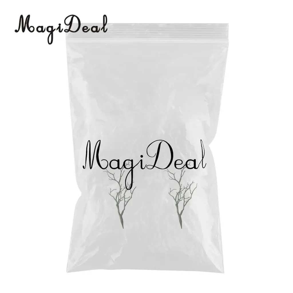 PACK 2PCS Modern Art Decor Dried Tree Branches Plastic Plant Twig for Home Garden Floral Decor