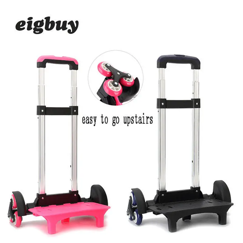 

Kid Trolley For Backpack And School Bag Luggage For Children 2/6 Wheels Expandable Rod High Function Trolly Travel Accessories