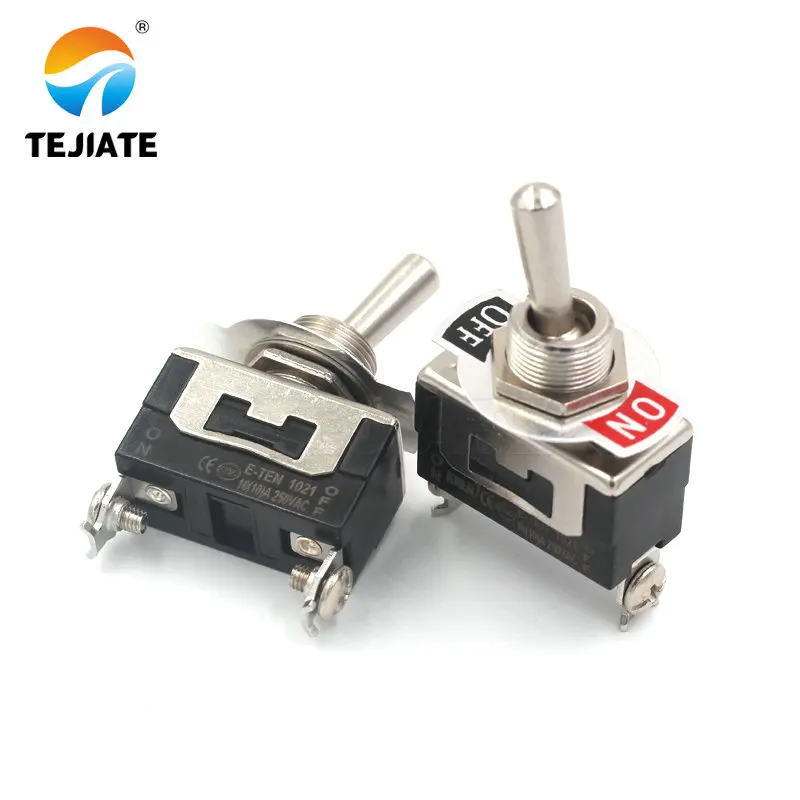 

Heavy Duty SPST 2Pin 2 Terminal 10A AC 250V ON/OFF Rocker Toggle Switch E-TEN1021