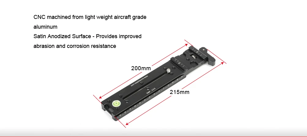 SUNWAYFOTO DMP-200L головка штатива быстросъемная пластина для штатива DSLR пластина Узловая горка с рычажным зажимом пластина штатива