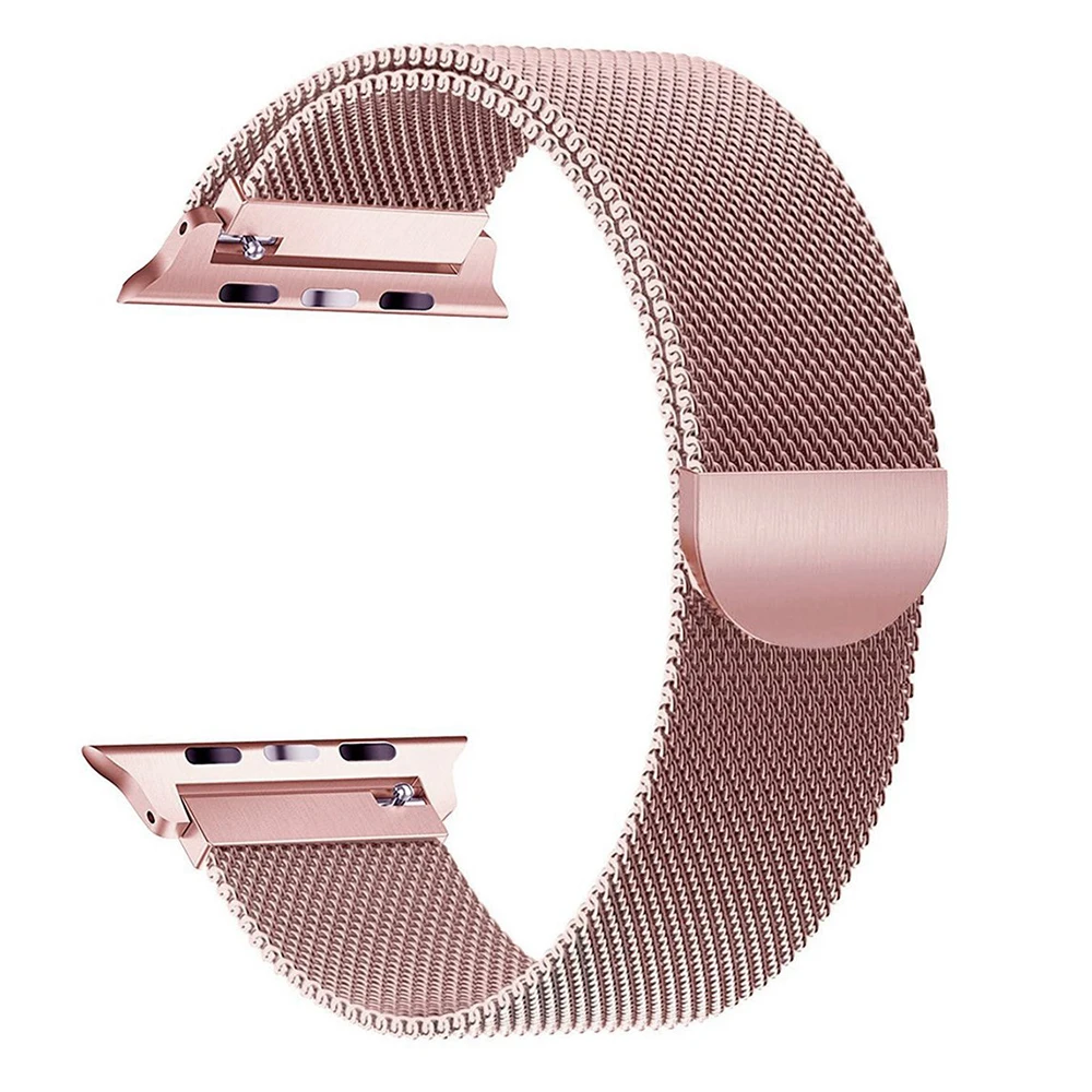 Essidi Milanese Magenetic ремешок для Apple Watch Series 5 4 3 2 1 умный браслет застежка для iwatch 38 40 42 44 мм Металл