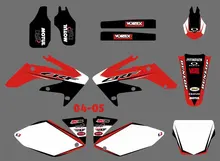 GRAPHICS & BACKGROUNDS DECALS STICKERS Kits for Honda CRF250 CRF250R 2004 2005 CRF 250 250R