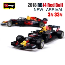 Bburago 1:43 Red Bull RB14 гоночный TAG Heuer RB12 RB13 автомобиль литой черный автомобиль игрушка модель гоночный автомобиль подарок для мужчин 38035