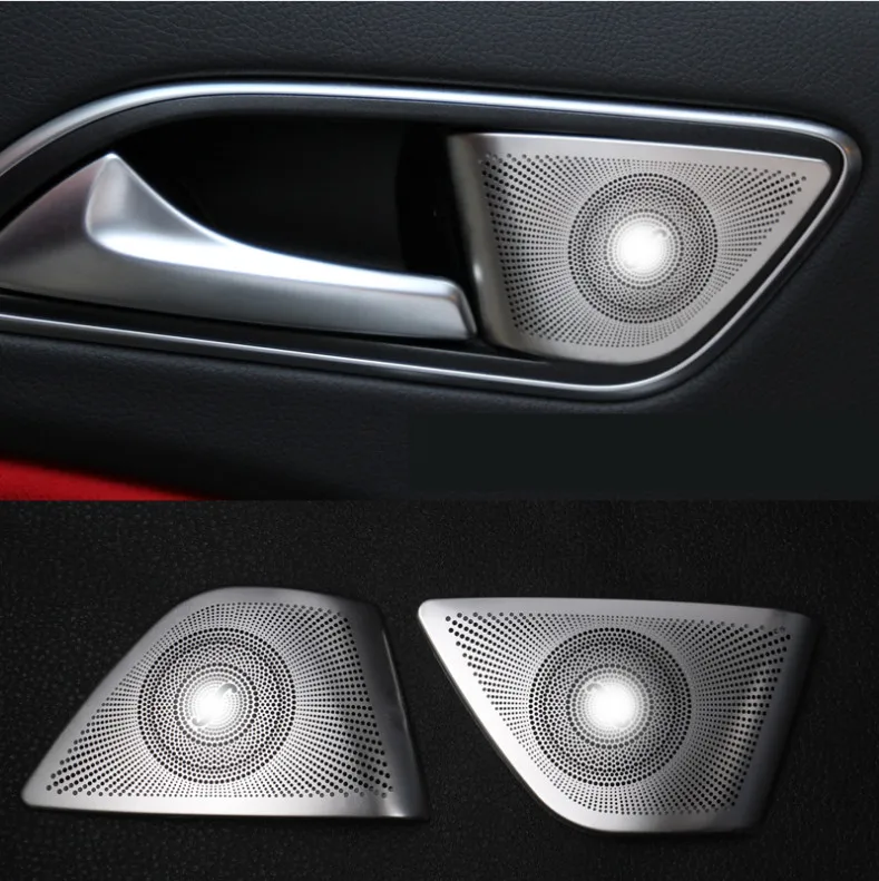 Автомобильный аудио динамик задняя дверь автомобиля Регулировка динамиков Крышка для Mercedes Benz GLA CLA A B класс