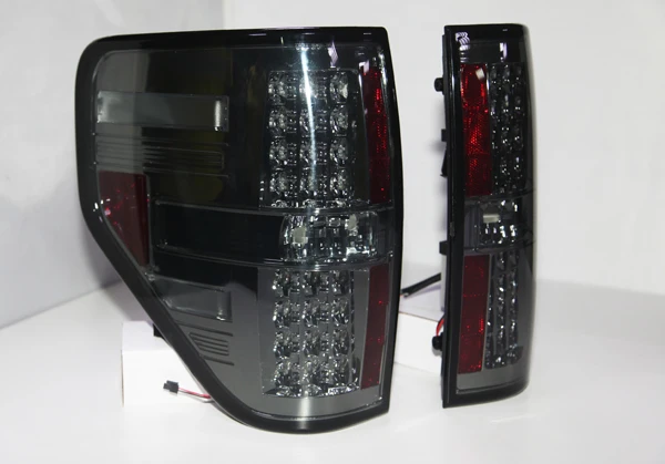 Для F150 Raptor F-150 светодиодный задний фонарь задние фонари для FORD 2008-2012 год черный дым SN