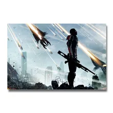 Mass Effect 2 3 4 игры Шелковый плакат настенный художественный принт 12x18 24x16 дюймов декоративные картины обои для гостиной украшения 007