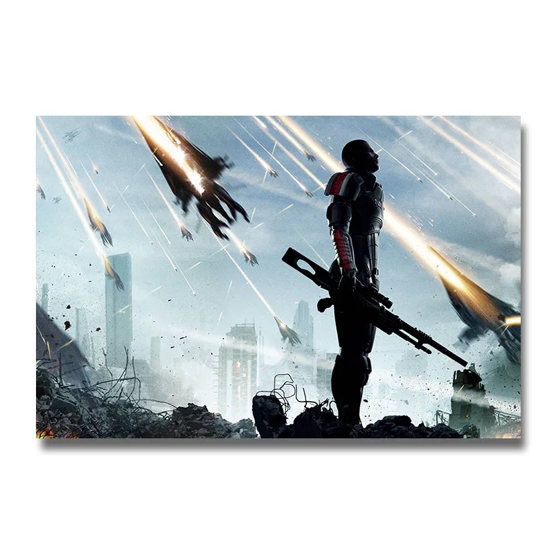 

Mass Effect 2 3 4 Game Silk Poster Wall Art Print 12x18 24x16 inch Decorative Pictures Wallpaper Living Room Decoration 007
