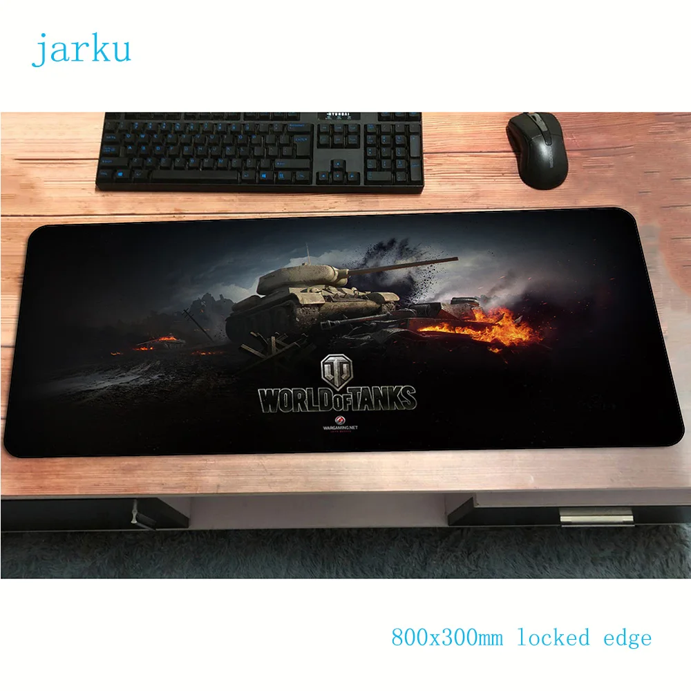 Коврики world of tanks 800x300x3 мм большой игровой коврик для мыши большая клавиатура