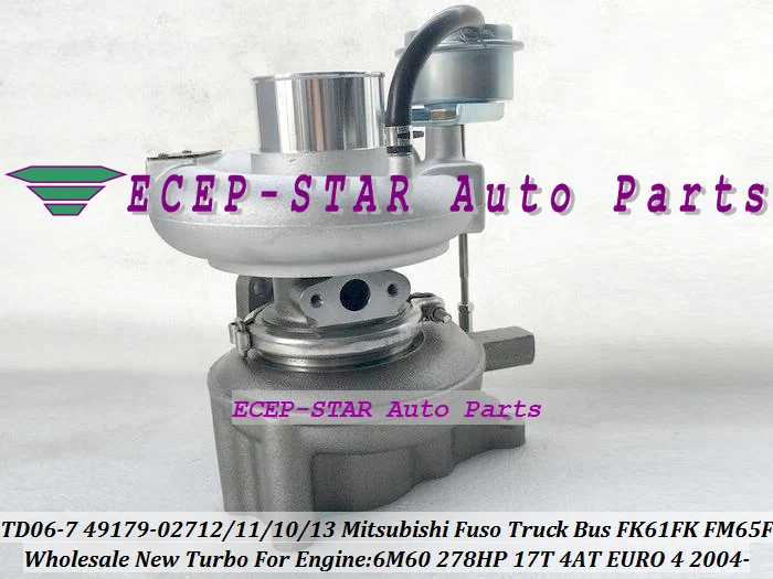TD06-7 49179-02712 ME304598 Turbo Turbocharger For 2004- Mitsubishi Fuso Truck Bus Various FK61FK FM65F 6M60 278HP 17T 4AT (6)