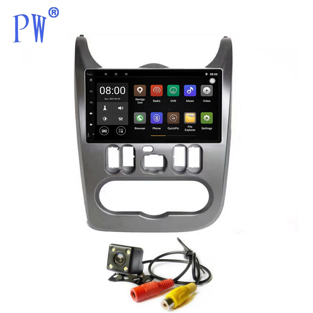 Android 8 1/9 0 Автомобильный GPS мультимедийный плеер Navi для Renault Logan Sandero Dacia Duster