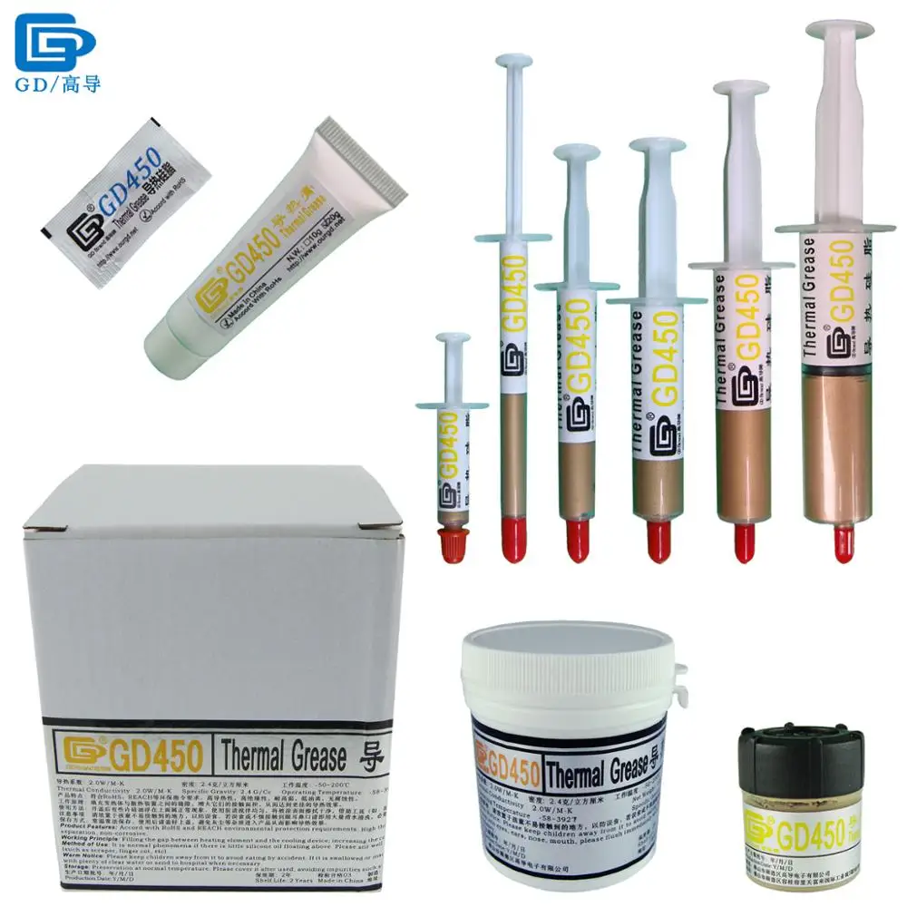 Us 4 85 Gd450 Thermal Grease Paste Silicone Plaster Heat Sink Compound Golden Mb05 St20 Ssy1 Sy1 Sy3 Sy7 Sy15 Sy30 Cn20 Cn100 Cn1000 In Fans