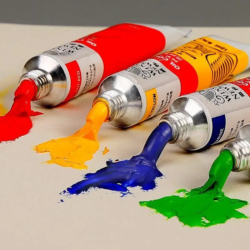 Barteen 12/18 Artist Oil Color Paint Set 12ml Tube Tips and Techniques Oil Paints for Student and Artist