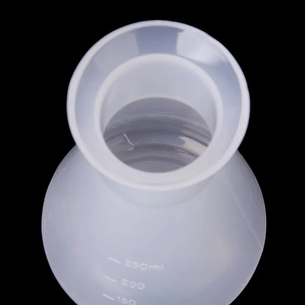 BLEL Hot Plastic Transparent laboratory chemical Erlenmeyer flasks Container Bottle-250 ml