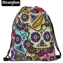 Deanfun ежедневно рюкзак унисекс мексиканский череп женские рюкзаки синий softback 3d принт polyest s3