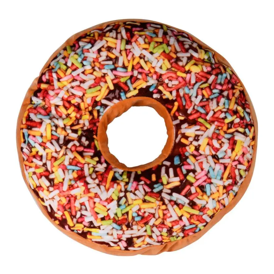 New Qualified New style Doughnut Shaped Ring Plush Soft Novelty Style