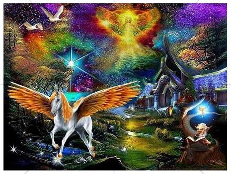 

5D diy diamond mosaic painting fantasy cartoon unicorn square resin rhinestones diamond cross stitch embroidery handmade crafts