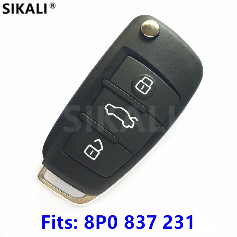 

SIKALI Upgraded Car Remote Key suit for AUDI A3 S3 8P0837231 / 5FA008750-10 2003 - 2006