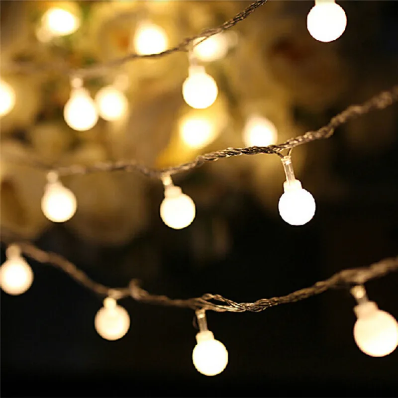 3 м шар сказочные огни на батарейках светодиодный Рождественские огни наружная внутренняя Гирлянда для дерева сада спальни украшения дома