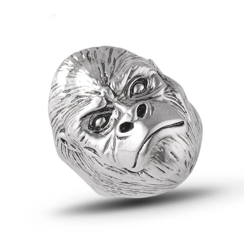 

Gorilla Ring Animal Ring Rise of the Planet of the Apes Punk Biker Caesar ring for man fashion vintage personality Jewelry J2811