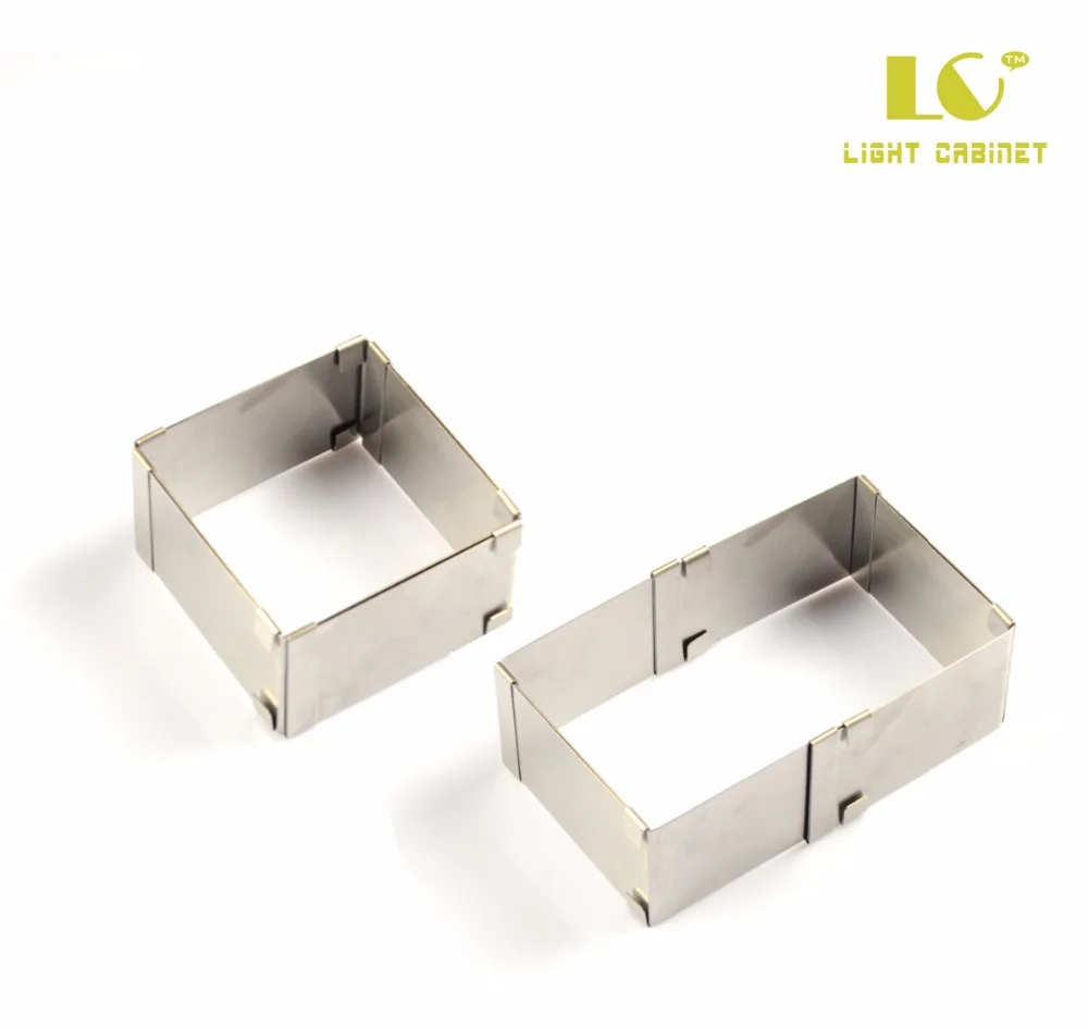 Adjustable Square/Retangle Shape Mousse Ring DIY Stainless Steel Square Cake Mousse Cutter For Kitchen Bakery Baking Tool