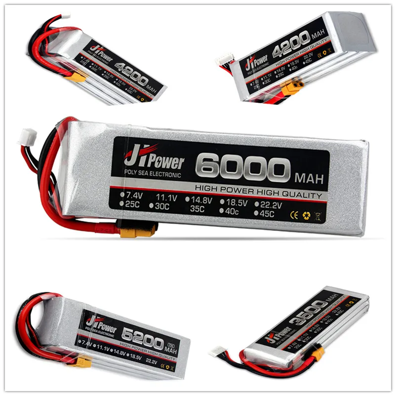 4S 14 8 V RC LiPo батарея 3500 мАч 4200 5200 6000 мА/ч 25C 35C для Квадрокоптер с дистанционным