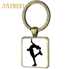 TAFREE простой квадратный брелок для катания на коньках Фигурное