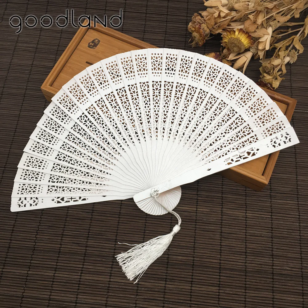 

Free Shipping 1pcs Aromatic Wood Pocket Folding Hand Fan Elegant Women Folding Hand Fan Home Decor Party Favor Party Supplies