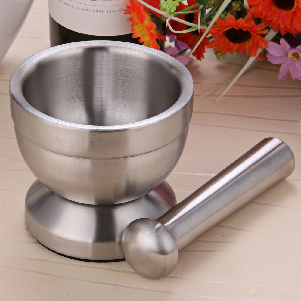 Buy Double Stainless Steel Garlic Grinder Bowl For