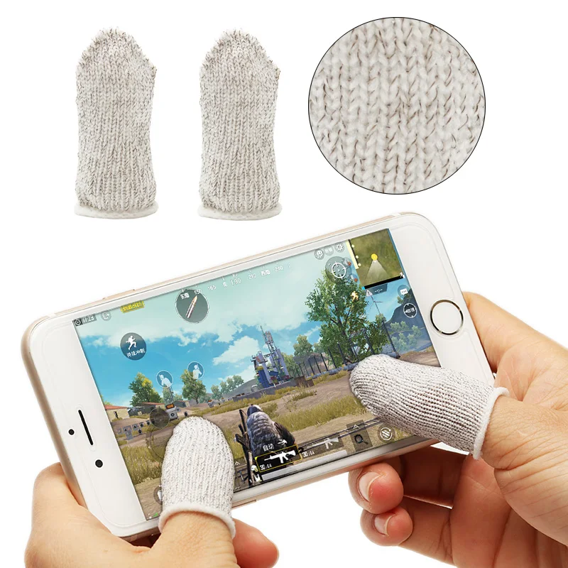  1 Pair Pubg Mobile Finger Stall Sensitive Game Controller Sweatproof Breathable Finger Cots Accesso