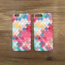 50 шт./лот Мода красочные 3D весы телефонные чехлы для iPhone 7/7 Plus чехол в Корейском стиле в виде русалки для девочек, на каждый день, чехол для Apple iPhone 7