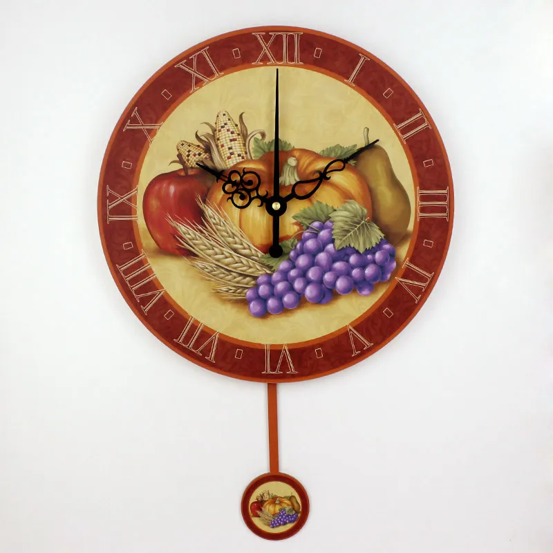 часы настенные для кухни Пастораль большие бесшумный дома|orologi da parete|clock facewall clock