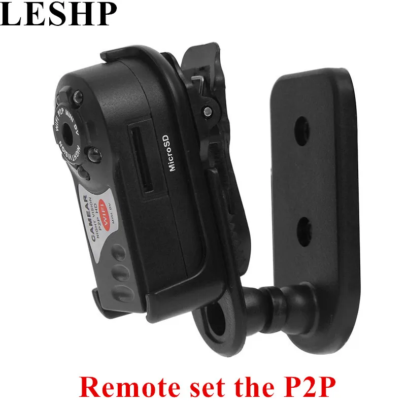 

LESHP 1/3 Color P2P HD Mini Wifi DVR IP Camera Camcorder Video Recorder Night Vision DV 2.4G 802.11n WIFI Built in Antenna