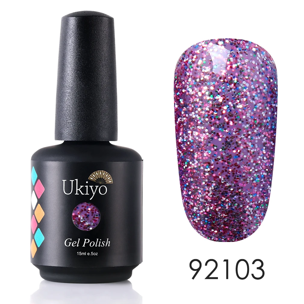 Ukiyo 15 мл чистый цветной Гель-лак для ногтей Полупостоянный отмачиваемый стойкий гель ла гель для ногтей Дизайн ногтей 112 цветов - Цвет: HP92103