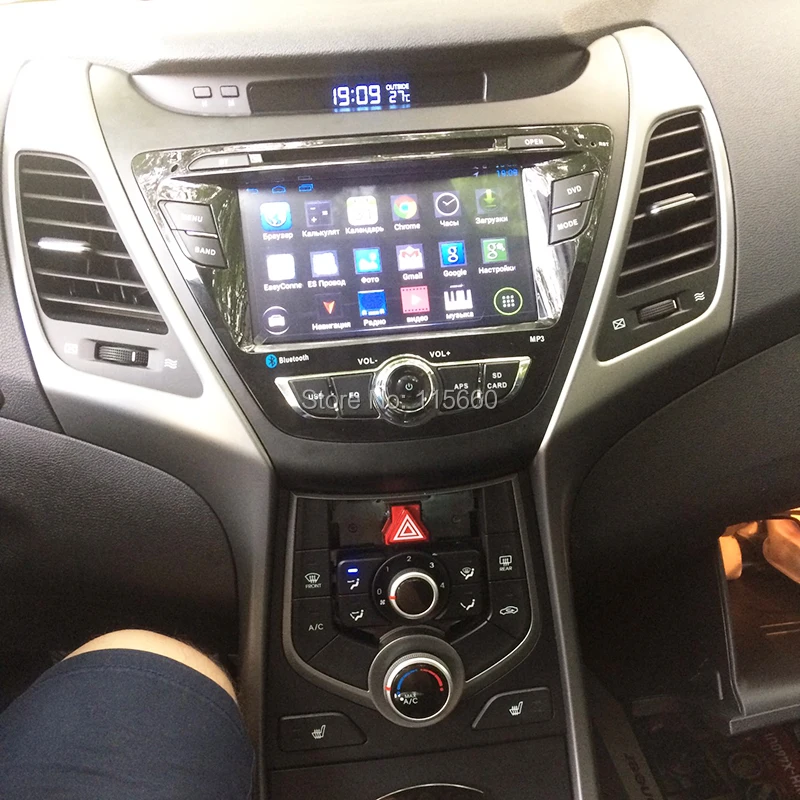 Автомобильный DVD RoadRision 7 дюймов 1024*600 четыре ядра Android 6 0 для Hyundai Elantra 2013 2015 с GPS Wi Fi