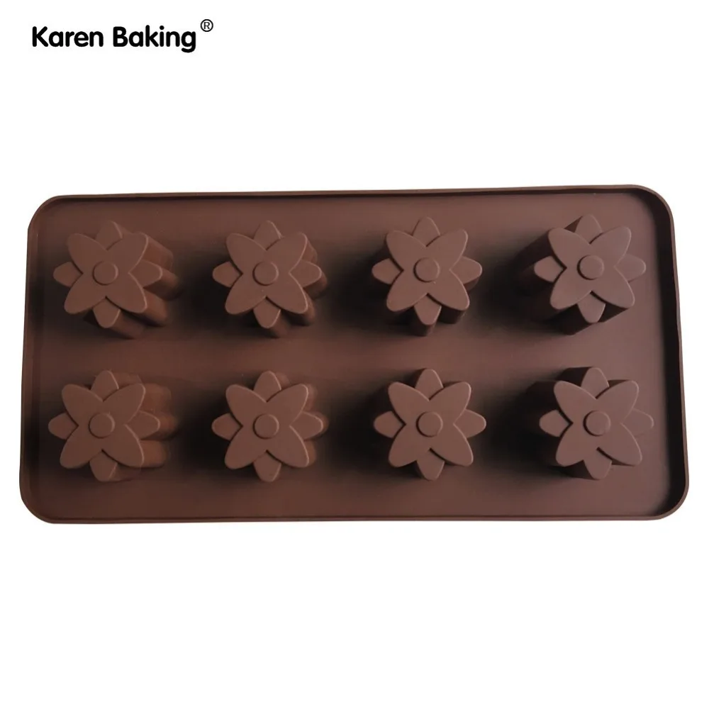 Flowers Shaped Mold Silicone Mold Chocolate Ice Lattice Cake Decoration