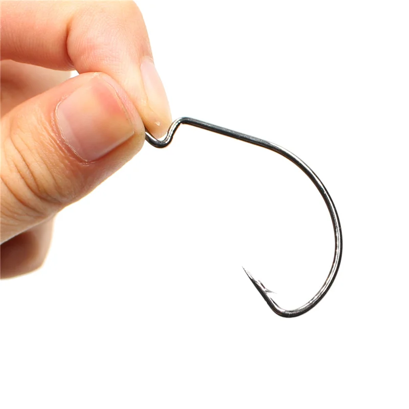 Amlucas 10pcs Carbon Steel Fishing Hooks Jig Crank Big Bass Hook Lead Jig Head Crank Barbed Hook for Soft Fishing Lure WW1051 Amlucas 10pcs Carbon Steel Fishing Hooks Jig Crank Big Bass Hook Lead Jig Head Crank Barbed Hook for Soft Fishing Lure WW1051