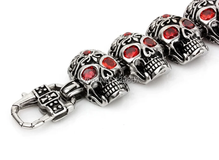Браслет мужской с кристаллами красных глаз 26 мм|bracelet balance|bracelet moodsteel spray |