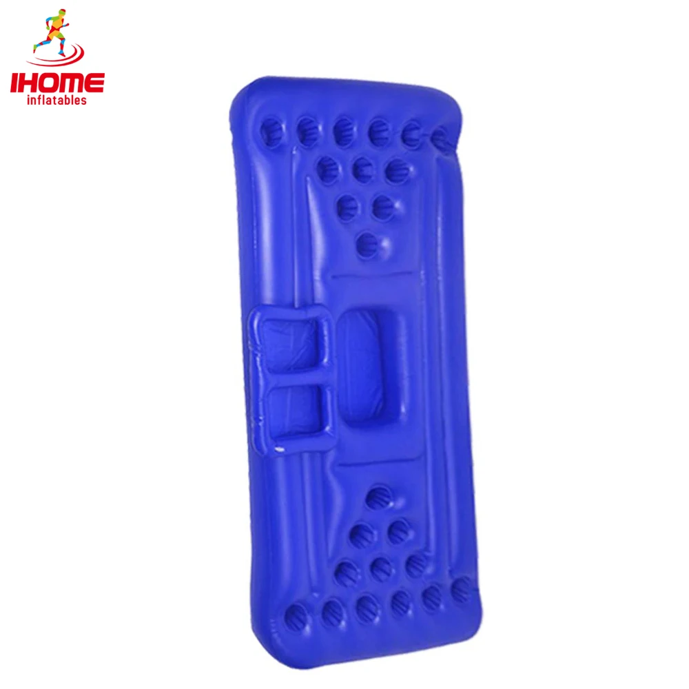 

IHOME Blue Rectangle 24 holes drink float holder Beach Party Water recreation multi-hole inflatable Beverage cup Holders toys